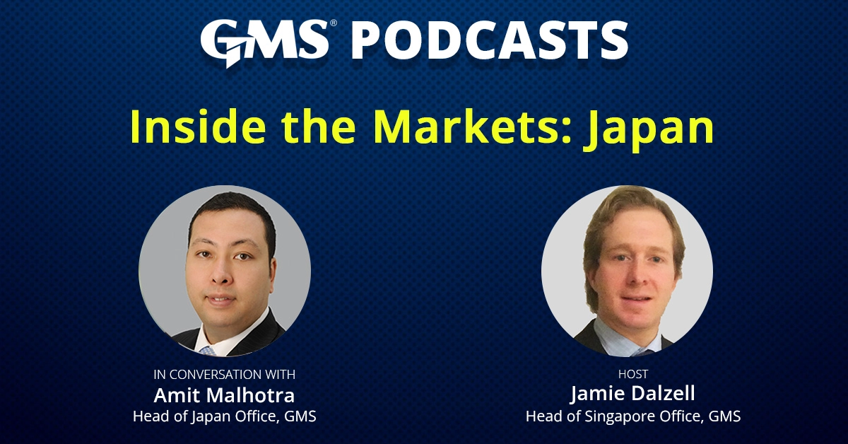 Amit Malhotra, Head of GMS Japan, discusses Hong Kong Convention, IHM compliance, and ship recycling trends on Inside the Markets podcast.